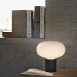 Karl-Johan Table Lamp Smoked Oak White Opal Glass By New Works - Lifestyle View1
