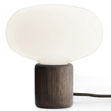 Karl-Johan Table Lamp Smoked Oak White Opal Glass By New Works - With Light