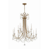 Karrington Two-Tier Chandelier 30'' Aged Brass