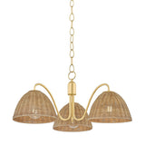 Katniss Chandelier - Aged Brass
