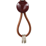 Kay Bojesen Bird Keychain - Gold/Bordeaux view 2