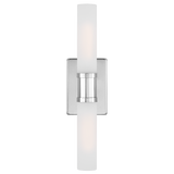 Keaton Vanity Light Medium Chrome By Visual Comfort Studio