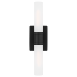 Keaton Vanity Light Medium Midnight Black By Visual Comfort Studio