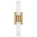 Keaton Vanity Light Medium Midnight Satin Brass By Visual Comfort Studio