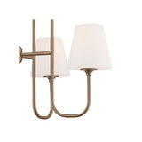 Keenan Two-Tier Chandelier 28'' Vibrant Gold
