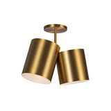 Keiko Ceiling Light Brushed Gold By Kuzco