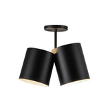 Keiko Ceiling Light With Light Black By Kuzco