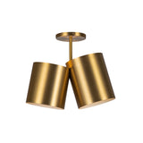 Keiko Ceiling Light With Light Brushed Gold By Kuzco