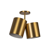 Keiko Ceiling Light Without Brushed Gold By Kuzco