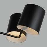 Keiko Chandelier Black By Kuzco Detailed View