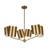 Keiko Chandelier With Light Brushed Gold By Kuzco