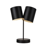 Keiko Table Lamp With Light Black By Kuzco Side View