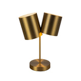 Keiko Table Lamp With Light Brushed Golden By Kuzco