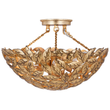 Kelan Semi Flush Mount Antique Gild By Visual Comfort Studio