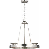 Kemal Chandelier — 18.63 Inch, Brushed Nickel
