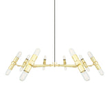 Kendu 8 Arm Chandelier - Polished Brass