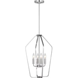 Kennan Outdoor Wall Lantern — 15.5 Inch, Brushed Nickel