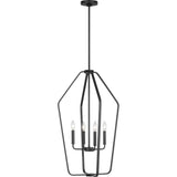 Kennan Outdoor Wall Lantern — 18.88 Inch, Midnight Black