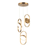 Kennedy Pendant 14 Inch Aged Gold Brass