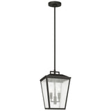 Kennewick Outdoor Lantern Textured Black By Visual Comfort Studio - With Light
