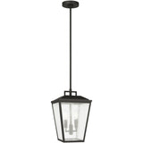 Kennewick Outdoor Lantern Textured Black By Visual Comfort Studio