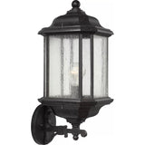 Kent Up/Down Outdoor Wall Lantern — 19 Inch, Oxford Bronze with Clear Seeded Glass