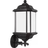Kent Up/Down Outdoor Wall Lantern — 19 Inch, Oxford Bronze with Satin Etched Glass