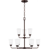 Kerrville Chandelier — 29 Inch, Bronze