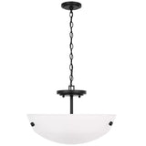 Kerrville Flush Mount Midnight Black By Generation Lighting - Front View2