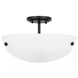 Kerrville Flush Mount Midnight Black By Generation Lighting