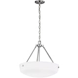 Kerrville Three Light Pendant Chrome By Generation Lighting