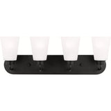 Kerrville Vanity Light — 24.63 Inch, Midnight Black