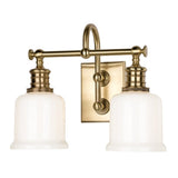 Keswick Bath and Vanity Light - 2-Light - Aged Brass by Hudson Valley