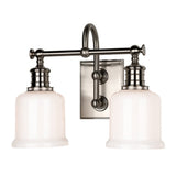 Keswick Bath and Vanity Light - 2-Light - Satin Nickel by Hudson Valley