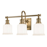 Keswick Bath and Vanity Light - 3-Light - Aged Brass by Hudson Valley
