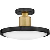 Kieran Semi Flush Mount Black Off By Hinkley