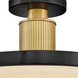 Kieran Semi Flush Mount Black On By Hinkley Detailed View