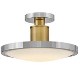 Kieran Semi Flush Mount Polished Nickel On By Hinkley