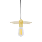 Kigoma Pendant Light - Polished Brass / Black Cable