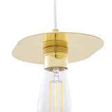 Kigoma Pendant Light - Polished Brass / White Cable