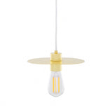 Kigoma Pendant Light - Polished Brass / White Cable