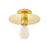 Kigoma Semi Flush Fitting - Polished Brass