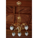 Killarney Chandelier - Polished Brass