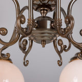 Kilturk 6 Arm Chandelier Antique Brass