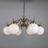 Kilturk 6 Arm Chandelier Antique Brass