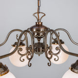 Kilturk 6 Arm Chandelier Antique Brass