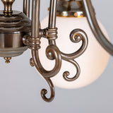 Kilturk 6 Arm Chandelier Antique Brass