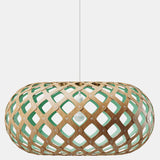Kina Pendant Light Bamboo Aqua 24 Inch By David Tribrige