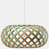 Kina Pendant Light Bamboo Aqua 31 Inch By David Tribrige