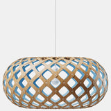 Kina Pendant Light Bamboo Blue 31 Inch By David Tribrige
